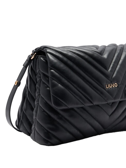 LUNNY Medium quilted hobo bag BLACK - Women’s Bags
