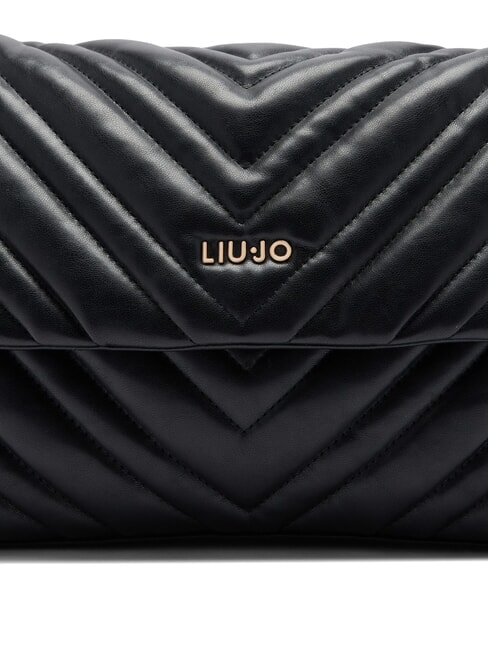 LUNNY Medium quilted hobo bag BLACK - Women’s Bags