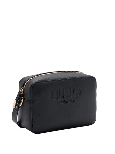 HALONA Camera bag with embossed logo BLACK - Women’s Bags