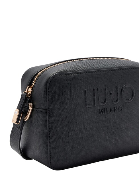 HALONA Camera bag with embossed logo BLACK - Women’s Bags