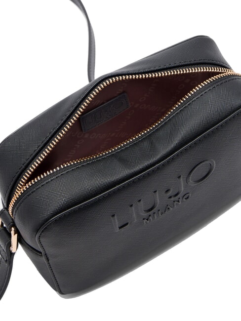 HALONA Camera bag with embossed logo BLACK - Women’s Bags