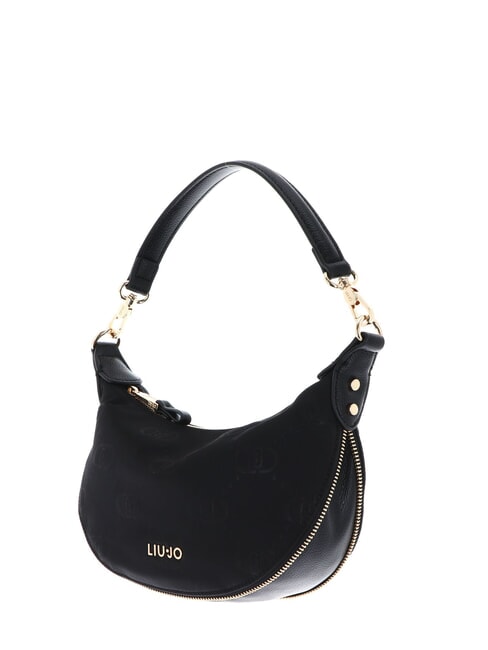 KALISKA Hobo bag with shoulder strap BLACK - Women&rsquo;s Bags