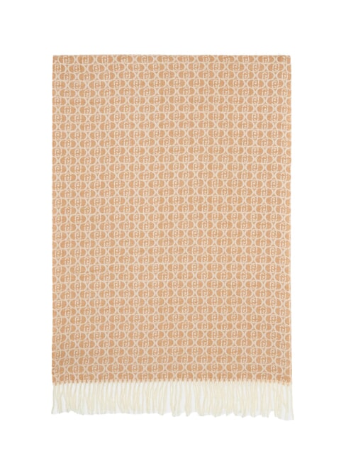 MONOGRAM Stole with monogram logo camel - Scarves