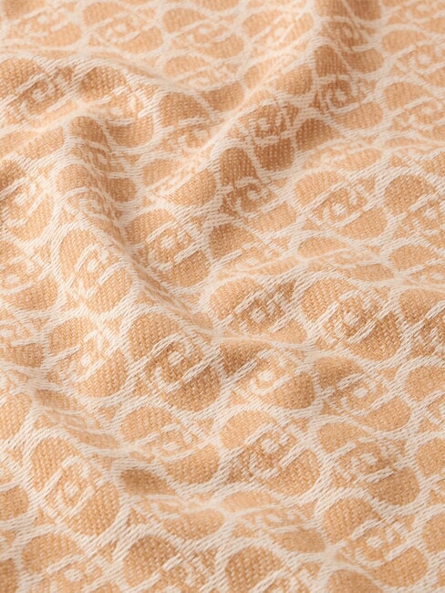MONOGRAM Stole with monogram logo camel - Scarves