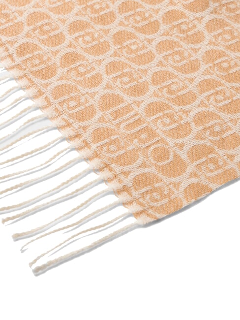 MONOGRAM Stole with monogram logo camel - Scarves