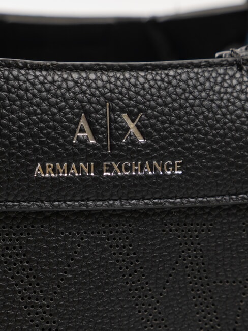 WAVE Medium perforated bag with shoulder strap black - Women’s Bags