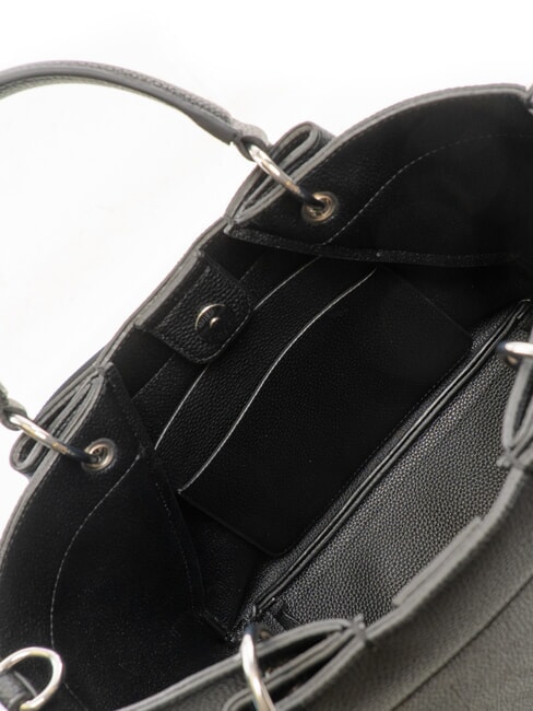 WAVE Medium perforated bag with shoulder strap black - Women’s Bags