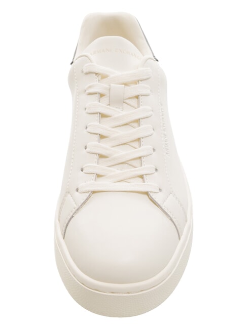 A|X COURTSIDE Leather sneakers off white + deep navy - Men’s shoes