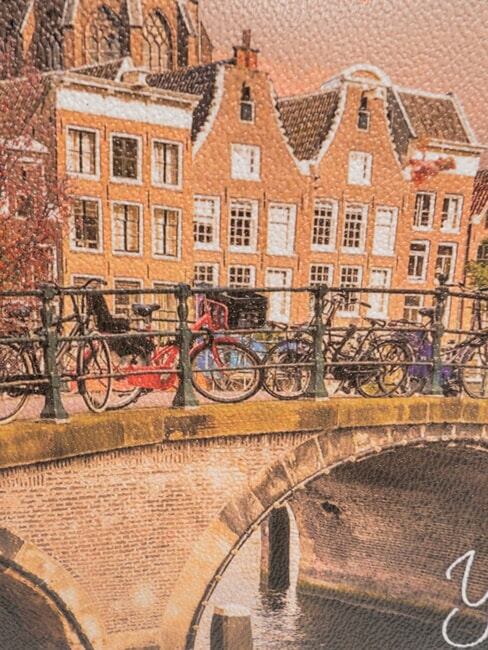 YESBAG Printed shoulder bag autumn river - Women’s Bags