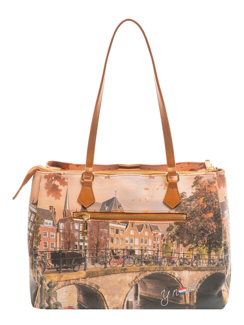 YESBAG Printed shoulder bag autumn river - Women’s Bags
