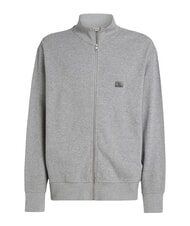 CALVIN KLEIN CK JEANS Full-zip turtleneck sweatshirt grey heather - Sweatshirts - 4