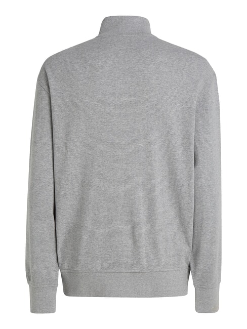CK JEANS Full-zip turtleneck sweatshirt grey heather - Sweatshirts