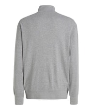 CALVIN KLEIN CK JEANS Full-zip turtleneck sweatshirt grey heather - Sweatshirts - 5