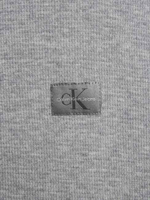 CK JEANS Full-zip turtleneck sweatshirt grey heather - Sweatshirts