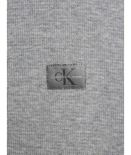 CALVIN KLEIN CK JEANS Full-zip turtleneck sweatshirt grey heather - Sweatshirts - 6