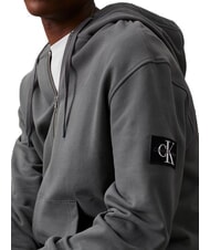 CALVIN KLEIN CK JEANS Full zip hoodie endless grey - Sweatshirts - 3