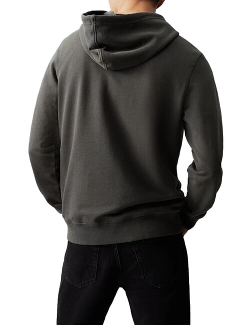 CK JEANS Hoodie with embroidered logo washed black - Sweatshirts