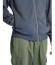 CALVIN KLEIN CK JEANS Full-zip turtleneck sweatshirt ebony - Sweatshirts - 4