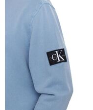CALVIN KLEIN CK JEANS Cotton crewneck sweatshirt faded denim - Sweatshirts - 3