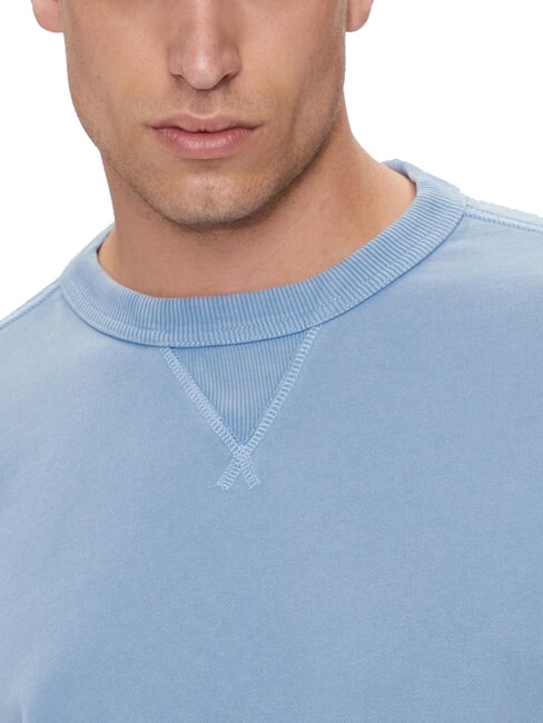 CK JEANS Cotton crewneck sweatshirt faded denim - Sweatshirts