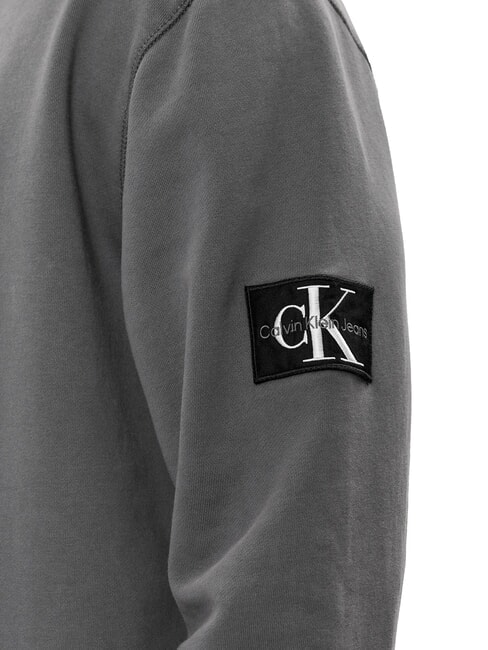 CK JEANS Cotton crewneck sweatshirt washed black - Sweatshirts