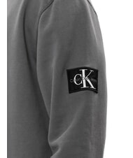 CALVIN KLEIN CK JEANS Cotton crewneck sweatshirt washed black - Sweatshirts - 4