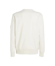 CALVIN KLEIN CK JEANS Crewneck sweatshirt with logo patch ivory - Sweatshirts - 3