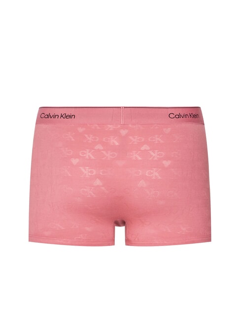 CK Boxer shorts with all-over heart logo hearts monogram berry pink - Men's briefs