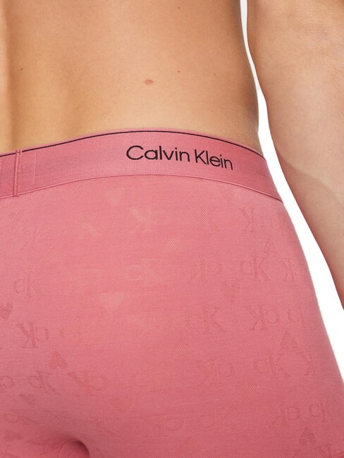 CK Boxer shorts with all-over heart logo hearts monogram berry pink - Men's briefs