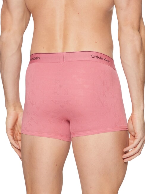 CK Boxer shorts with all-over heart logo hearts monogram berry pink - Men's briefs