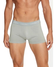 CALVIN KLEIN PACK 3 LOW RISE Trunk Boxer man black, shade, slate turquoise - Men's briefs - 2