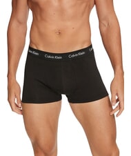 CALVIN KLEIN PACK 3 LOW RISE Trunk Boxer man black, shade, slate turquoise - Men's briefs - 4