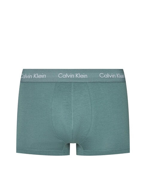 PACK 3 LOW RISE Trunk Boxer man black, shade, slate turquoise - Men's briefs