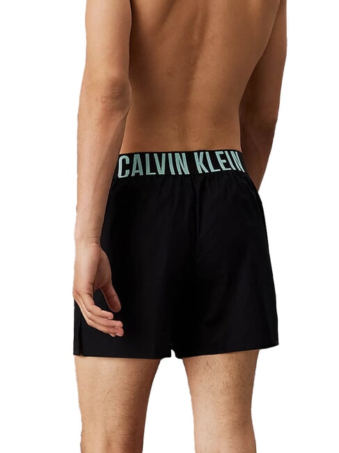 CK 2 boxers b- white, tickled green lgs - Men's briefs