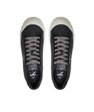CALVIN KLEIN CK JEANS Fabric sneakers black/bright white - Men’s shoes - 3
