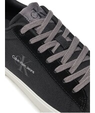 CALVIN KLEIN CK JEANS Fabric sneakers black/bright white - Men’s shoes - 5