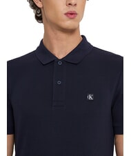 CALVIN KLEIN CK JEANS Short-sleeved cotton polo shirt night sky - Polo shirt - 3