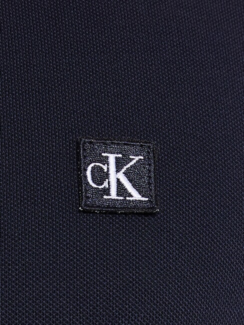 CK JEANS Short-sleeved cotton polo shirt night sky - Polo shirt