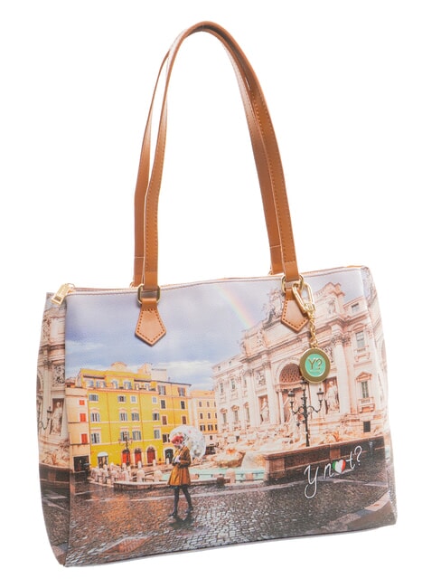 YESBAG Printed shoulder bag rainbow rome - Women’s Bags