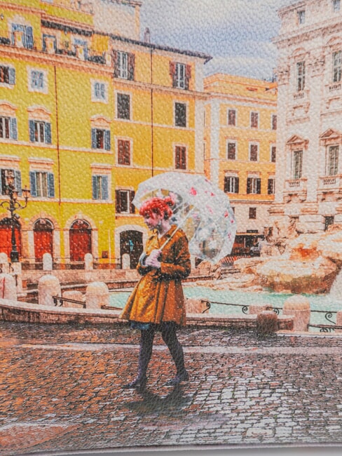 YESBAG Printed shoulder bag rainbow rome - Women’s Bags