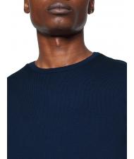 CALVIN KLEIN SUPERIOR WOOL Round neck wool sweater Calvin Navy - Men's Sweaters - 3