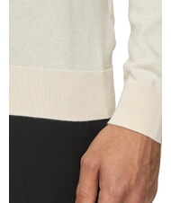 CALVIN KLEIN CK Regular fit crew neck sweater vanilla ice - Men's Sweaters - 4