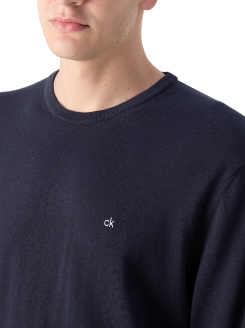 CK Regular fit crew neck sweater night sky - Men's Sweaters