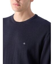 CALVIN KLEIN CK Regular fit crew neck sweater night sky - Men's Sweaters - 4