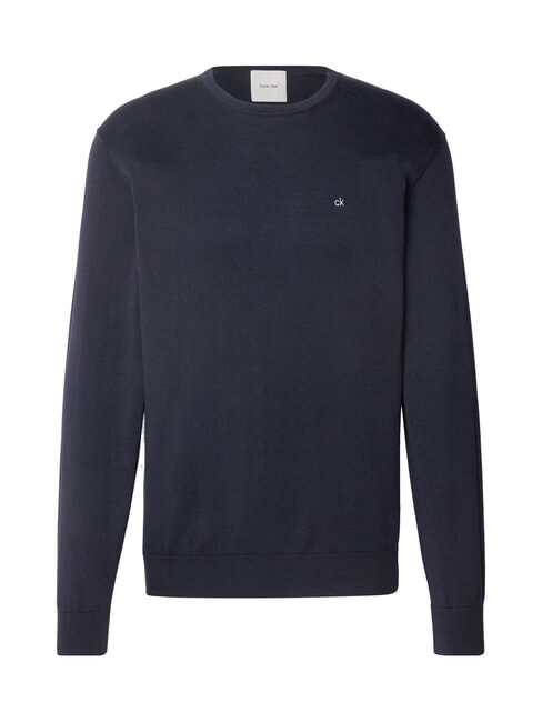 CK Regular fit crew neck sweater night sky - Men's Sweaters