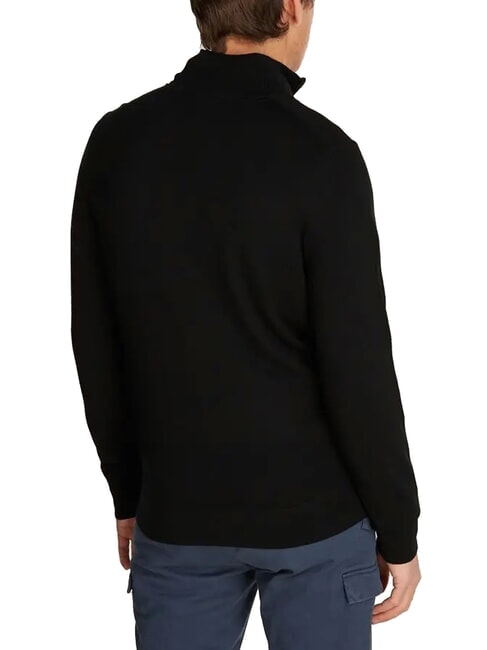 CK Wool turtleneck sweater with zip ck black - Men's Sweaters