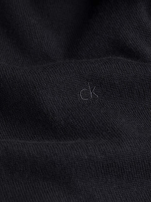 CK Wool turtleneck sweater with zip ck black - Men's Sweaters