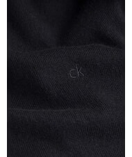 CALVIN KLEIN CK Wool turtleneck sweater with zip ck black - Men's Sweaters - 4