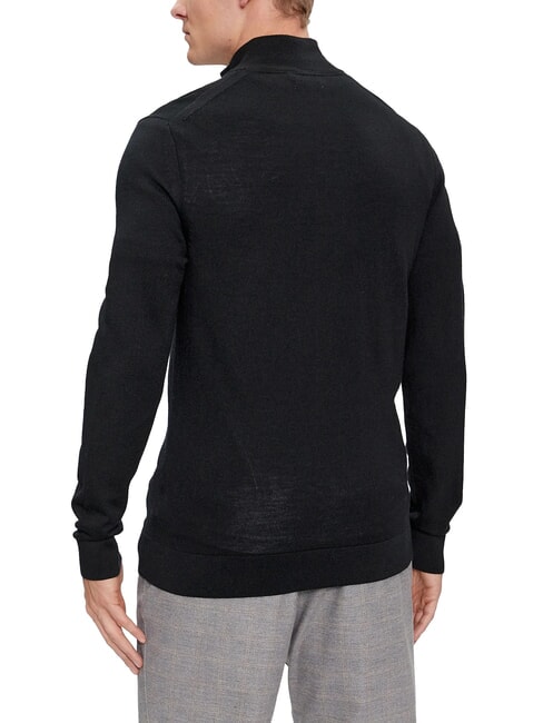 CK Wool turtleneck sweater with zip ck black - Men's Sweaters