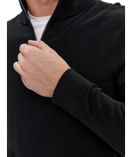 CALVIN KLEIN CK Wool turtleneck sweater with zip ck black - Men's Sweaters - 4